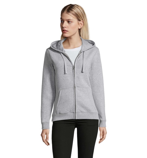 SPIKE HOOD Damskie 280gr S03106-GY - Szary Melanz 2