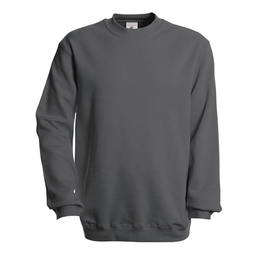Bluza Klasyczna Czesana Bawełna Szczotkowana BCWU600 - Steel Grey (Solid)
