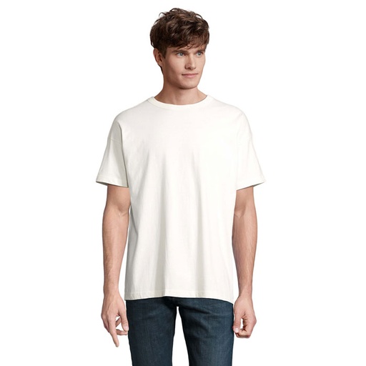 [S03806-WW] BOXY MEN T-SHIRT OVERSIZE - Off-White