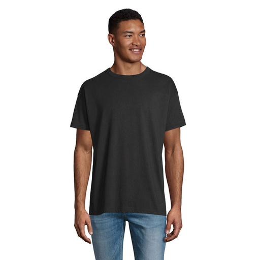 BOXY MEN T-SHIRT OVERSIZE - Deep Black
