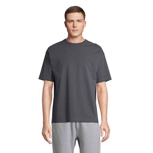 [S03806-MU] BOXY MEN T-SHIRT OVERSIZE - Mysi Szary