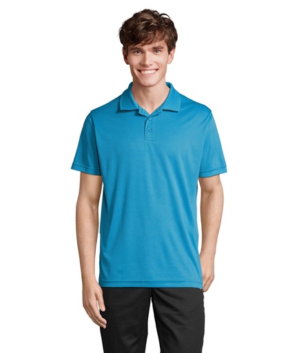 PITCHER UNISEX POLO - Aqua