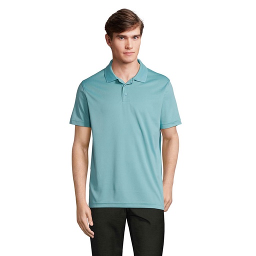 PITCHER UNISEX POLO - Pool Blue