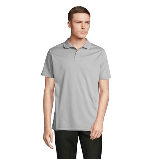 PITCHER UNISEX POLO - Pure Grey