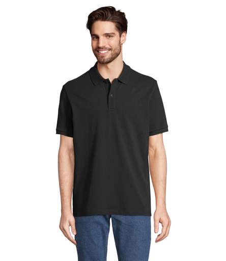 [S04242-BK] PEGASE Polo Organic 210g - Czarny