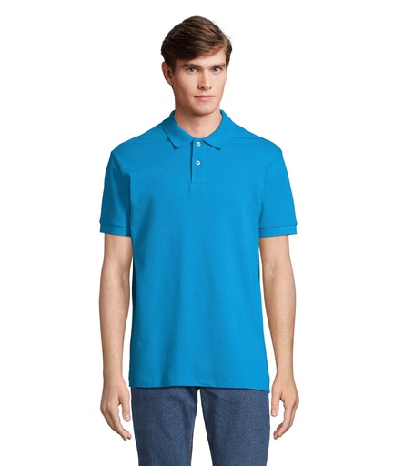 [S04439-AQ] PACIFIC MEN POLO - Aqua