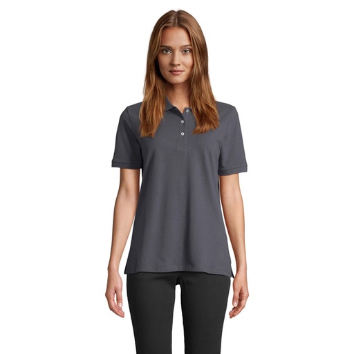 [S04440-MU] PACIFIC WOMEN POLO S04440-MU - Mysi Szary
