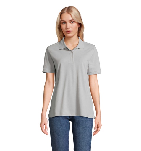 [S04440-PG] PACIFIC WOMEN POLO S04440-PG - Pure Grey