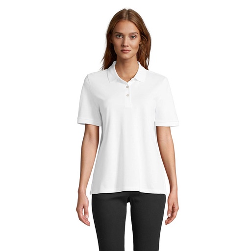 [S04440-WH] PACIFIC WOMEN POLO S04440-WH - Bialy