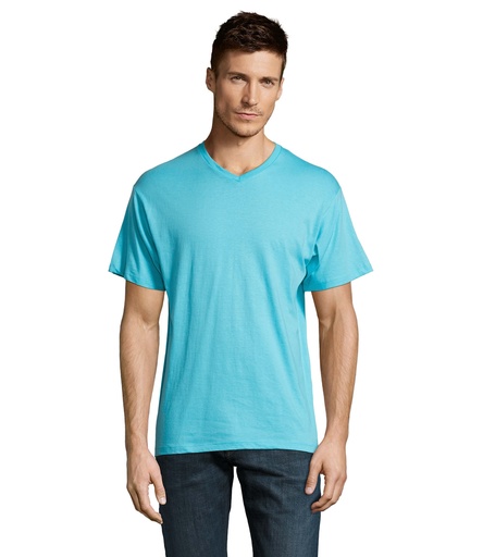 VICTORY Meski T-SHIRT 150g S11150-AL - Niebieski Atol
