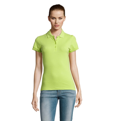 [S11338-AG] PASSION Damskie POLO 170g S11338-AG - Apple Green