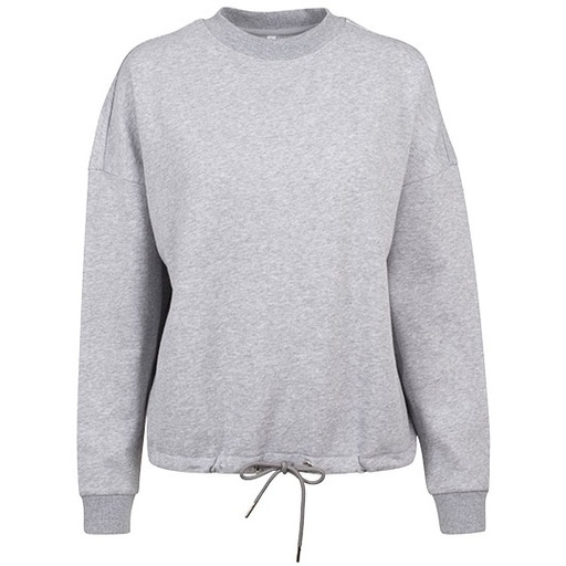 Bluza Damska Oversize Bawełniano Poliestrowa BY058 - Heather Grey