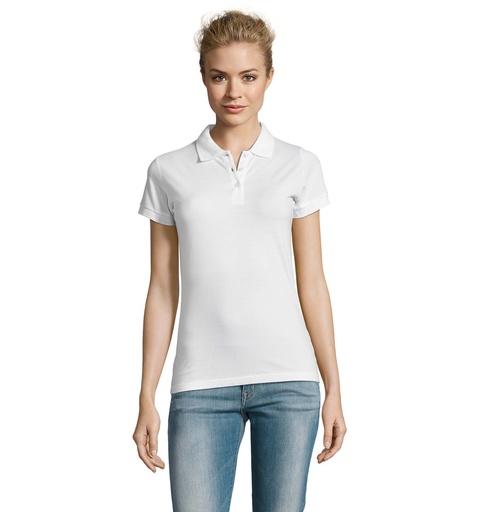 PERFECT Damskie POLO 180g S11347-WH - Bialy