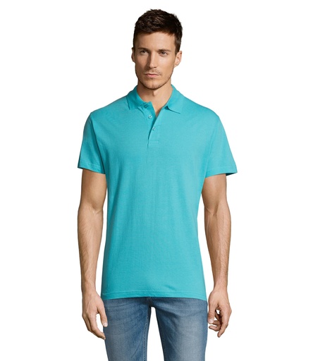 SUMMER II MEN polo 170g - Niebieski Atol