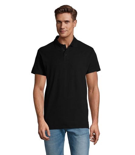 [S11362-BK] SPRING II MEN Polo 210g - Czarny