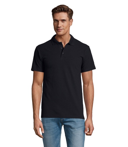 [S11362-NY] SPRING II MEN Polo 210g S11362-NY - Granatowy