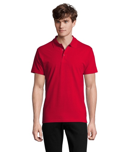 SPRING II MEN Polo 210g - Czerwony