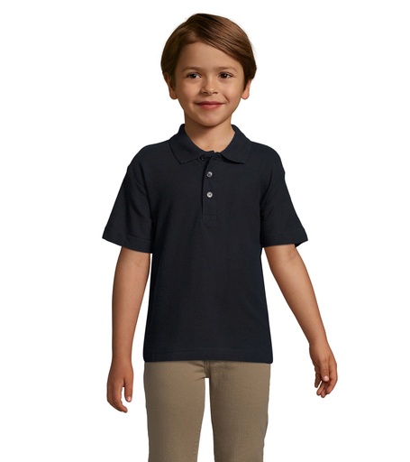 [S11344-NY] SUMMER II KIDS Polo 170g - Granatowy