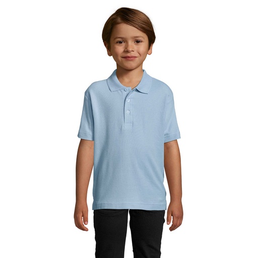SUMMER II KIDS Polo 170g - Sky Blue Pique