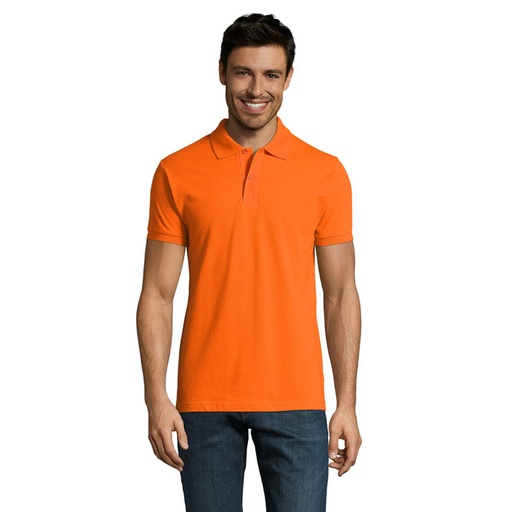 PERFECT MEN Polo 180g - Pomaranczowy