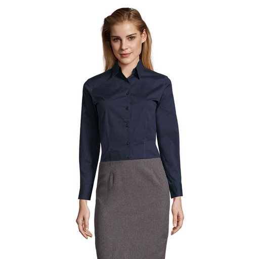 EDEN STRETCH DAMSKA KOSZULA S17015-EF - Dark Blue