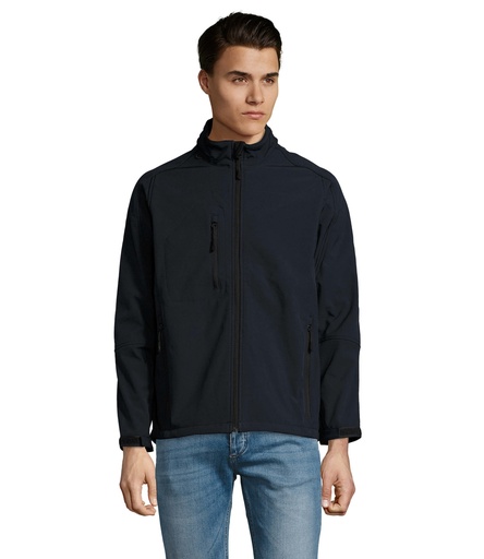 [S46600-AB] RELAX Męski softshell 340g - Abyss Blue