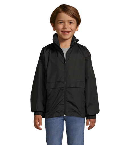 [S32300-BK] SURF KIDS WINDBREAKER 210g - Czarny