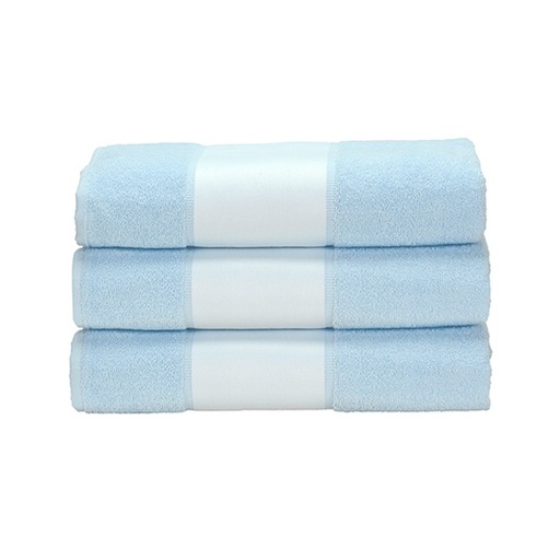 Ręcznik Bawełniany z Bordiura Sublimacyjna AR080 - Light Blue