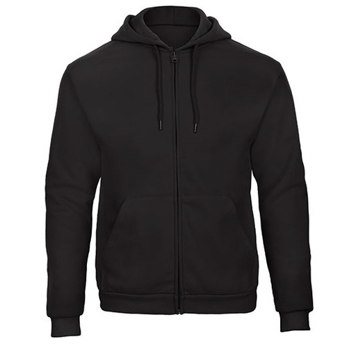 Bluza dresowa z kapturem i zamkiem BCWUI25 - Black