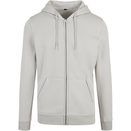 Bluza z kapturem na zamek BY012 - Light Asphalt