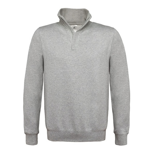 Bluza z wysoką stójką BCWUI22 - Heather Grey