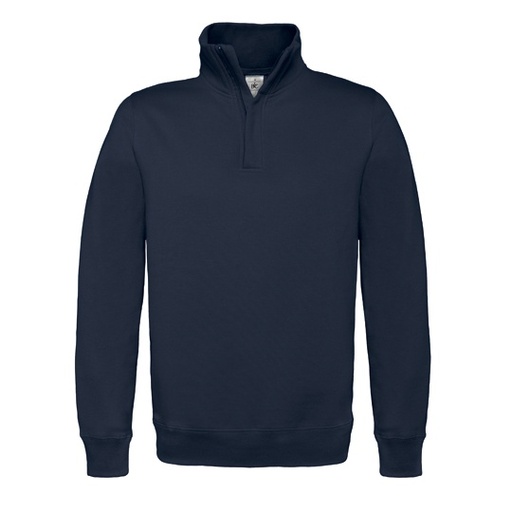 Bluza z wysoką stójką i zamkiem 1/4 BCWUI22 - Navy