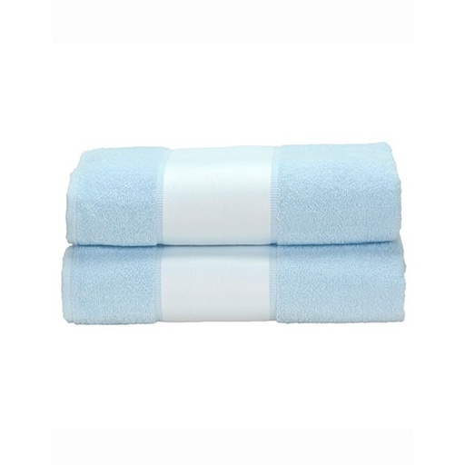 Ręcznik Standardowy Bawełniany z Bordiura Sublimacyjna AR087 - Light Blue