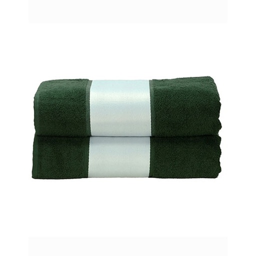 [AR087-1000283946] Ręcznik Standardowy Bawełniany z Bordiurą Sublimacyjną AR087 - Dark Green