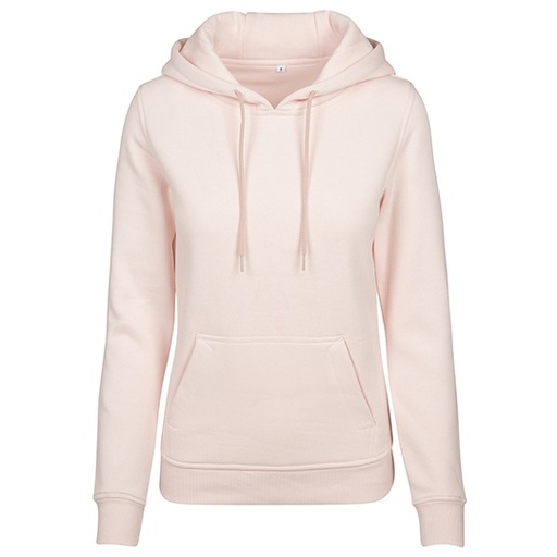 Bluza Dluga z Kapturem Szczotkowana BY026 - Pink