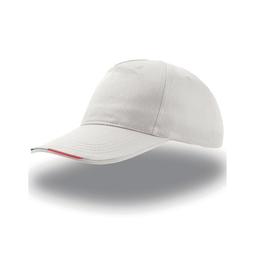 [AT519-1000240605] Czapka pięciopanelowa AT519 - White