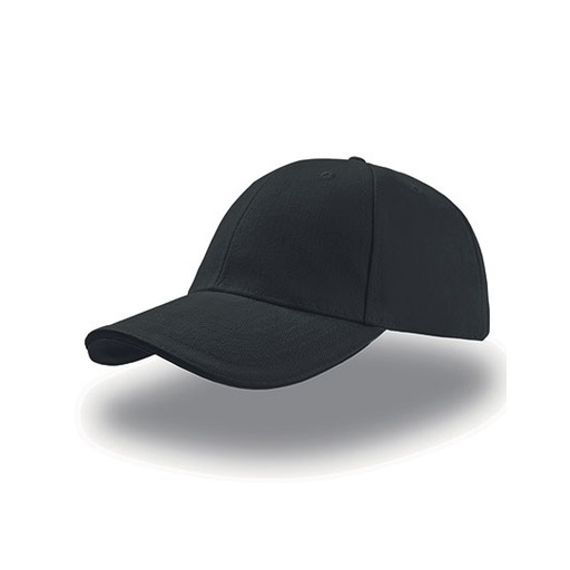Czapka 6-panelowa Bawelniana AT610 - Black & Black