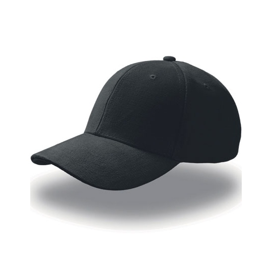 Czapka bawełniana 6-panelowa z klamrą - Black