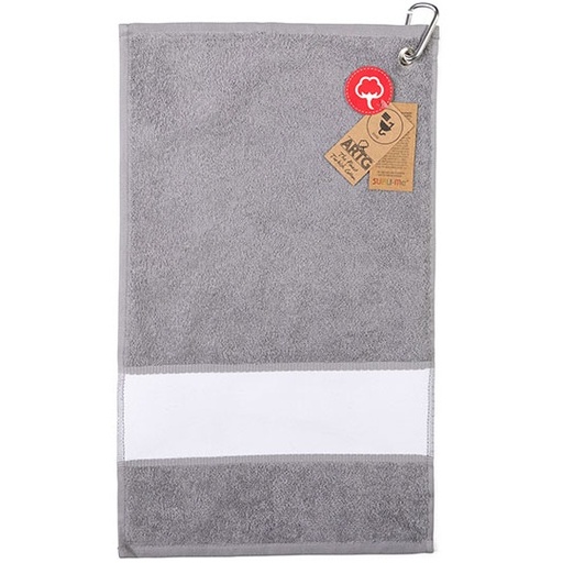 [AR814-1000323815] Ręcznik golfowy z zawieszką AR814 - Anthracite Grey