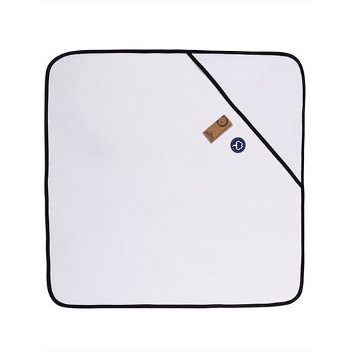 Ręcznik z kapturem AR892 - White & Black