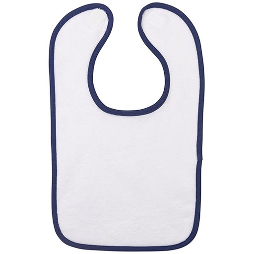 Śliniak dziecięcy AR894 - White & French Navy