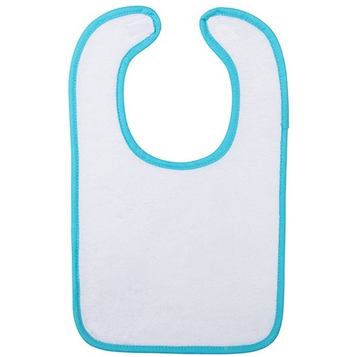 Śliniak dziecięcy AR894 - White & Aqua Blue