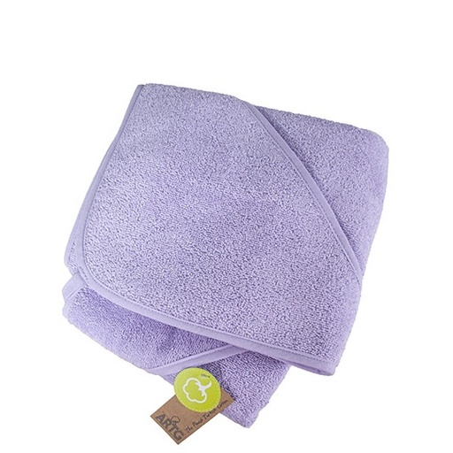 Recznik Dzieciecy Bawelniany z Kapturem ARB032 - Light Purple & Light Purple & Light Purple