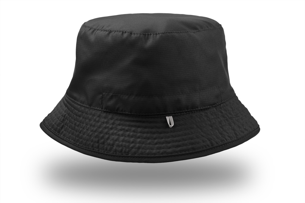 Kapelusz Dwustronny Składany Ripstop - Black & Grey