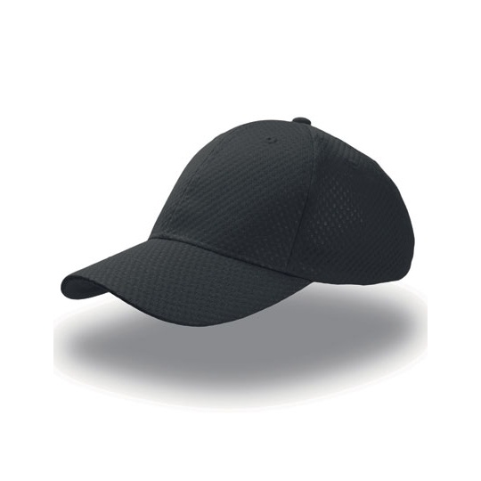 Czapka z daszkiem 6-panelowa z rzepem - Black