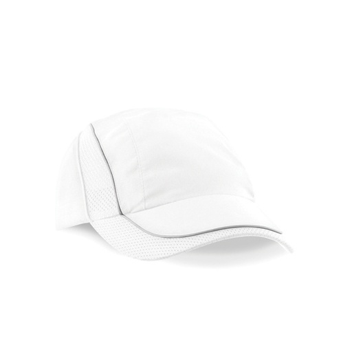 Czapka z siatkowymi wstawkami CB182 - White