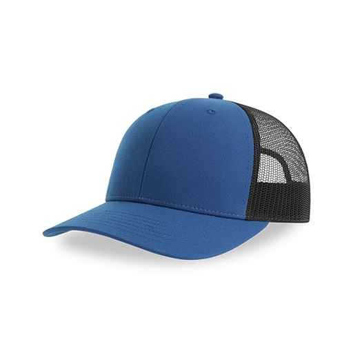 Czapka Trucker 5‑Panel AT106 - Royal & Black