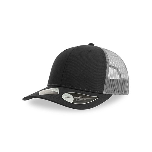 Czapka Trucker 5-Panel AT106 - Black & Dark Grey