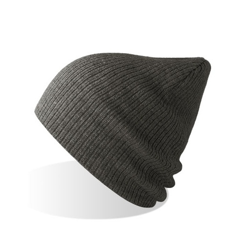 Czapka beanie AT122 - Dark Grey Melange