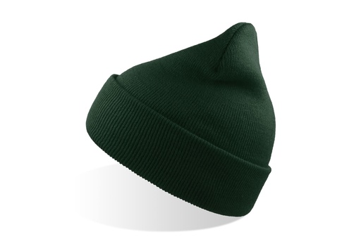 [AT125-1000351089] Czapka Beanie z Mankietem Przetworzony Poliester AT125 - Bottle Green